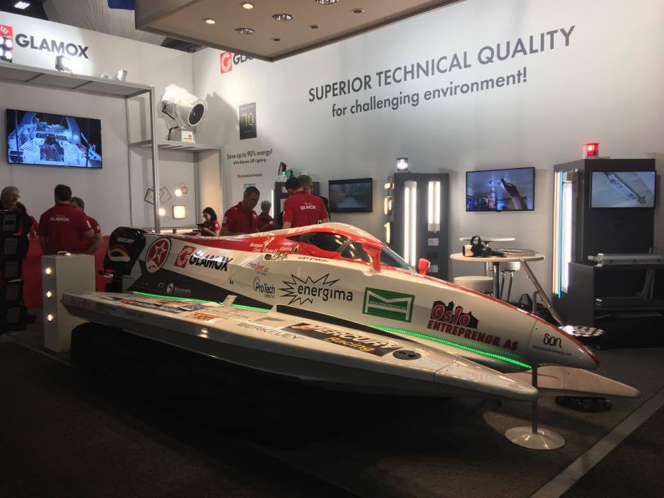 Strømøy Racing at Nor-shipping with Glamox