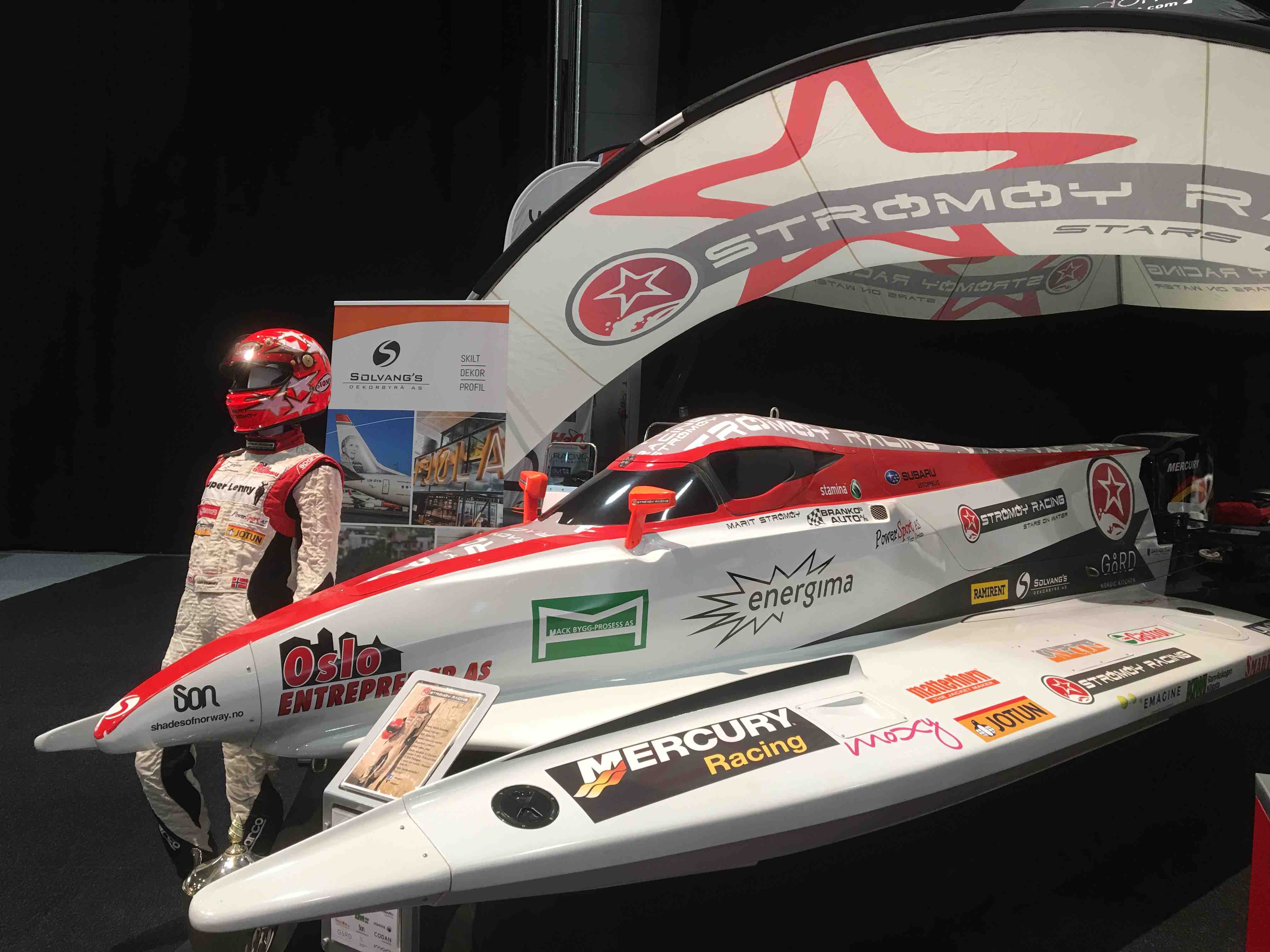 Strømøy Racing at the boatexhibition in Oslo
